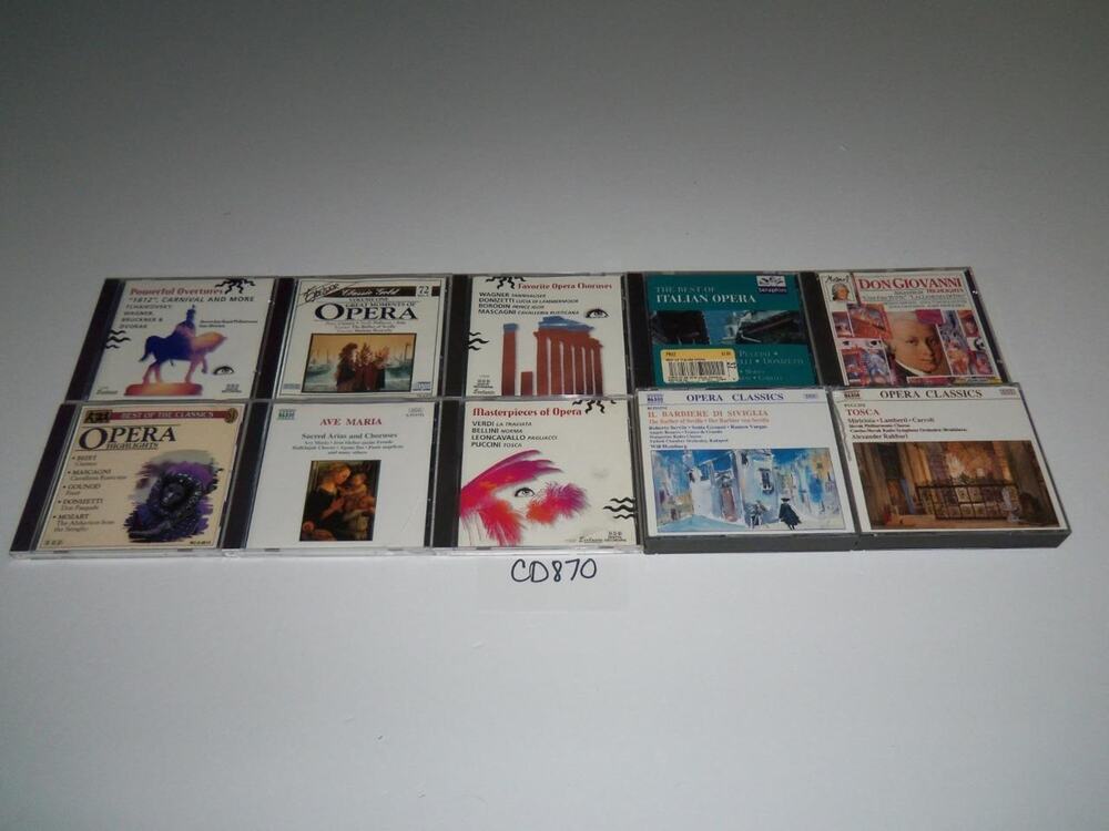Opera Classical 10 CD Lot Arias Amor War Orff Caro Instrument -0618CD870